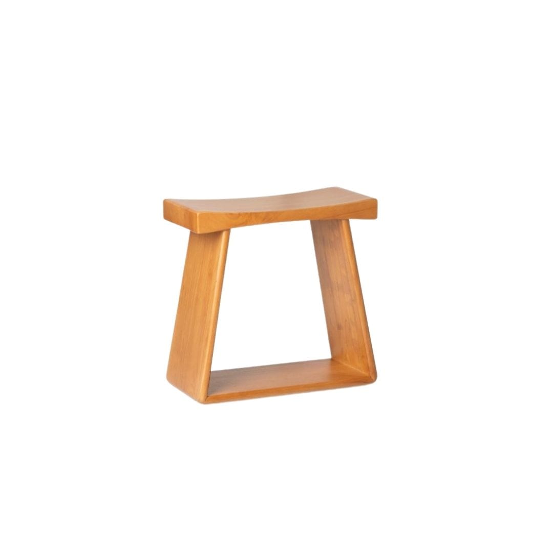 เก้าอี้บาร์ไม้ยางพารา MAAI DESIGN รุ่น BULL STOOL สีโอ๊ค_0